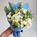 Букет «Искренность» из роз и хризантем