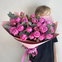 Букет кустовых пионовидных роз