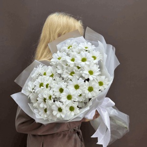 Букет «Ромашечка» из хризантем