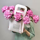 Коробка с цветами «Монреаль Композиция из французских роз»