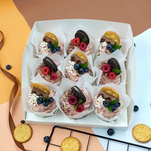 Капкейк 9шт Молочный микс