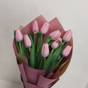 Букет «9 розовых тюльпанов»