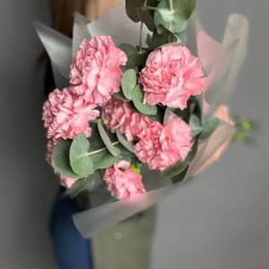 Букет моно из гвоздик 7 шт