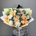 Авторский букет с нежной Французской роз