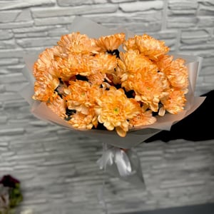 Букет из Оранжевых Хризантем