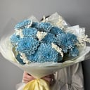 Букет из хризантемы с сухоцветами