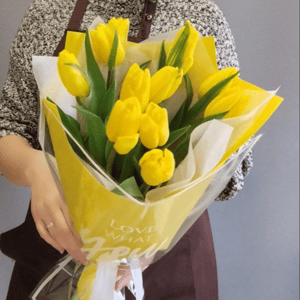 Букет 9 тюльпанов