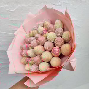 Букет из клубники в шоколаде 9