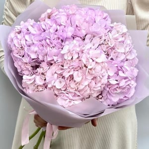 Букет сиреневых гортензий 1