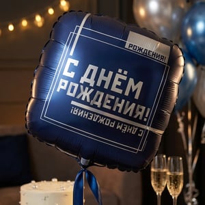 Шар на день рождения мужчине