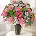 Букет «Романс» из гвоздик и роз