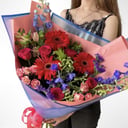 Букет «Маргарита» из роз и гербер