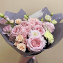 Букет из роз и эустомы Мечта