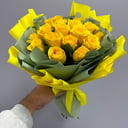 Букет из 19 желтых роз