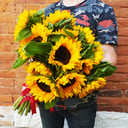 Букет «Летний день» из подсолнухов