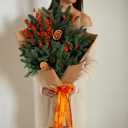 Букет из нобилиса с апельсинами