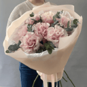 Букет из французской розы Пинк Мондиаль