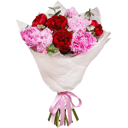 Букет из 9 пионов