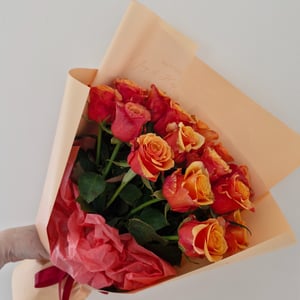 Букет «Огненная Испания» из роз