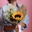 Букет «Колосочек» из подсолнухов