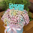 Коробка с цветами «Дыхание дитя» из гипсофил