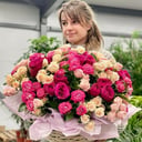 Корзина с цветами «Розовые мечты»