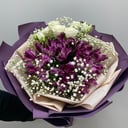 Букет «Тайна сердца» из альстромерий и гипсофил