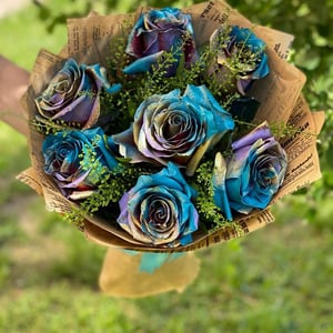 Букет «7 синих роз»