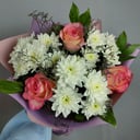 Букет «Для мечтательницы» из хризантем