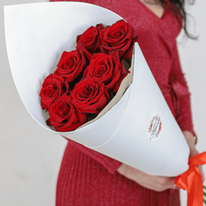 Букет из 7 красных роз Эквадор