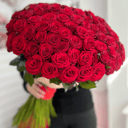 Букет «101 красная роза Эквадор 60 см»