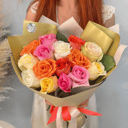 Букет «Разноцветный» из роз