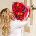 Букет Роз, Гербер и Диантуса