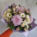 Букет «Дольче Вита» из роз и хризантем