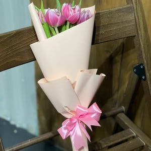 Букет «Небесная радость» из тюльпанов