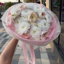 Букет «Хризантемы с ранункулюсами»