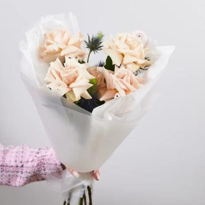 Дуо букет из Роз и Эрингиума S