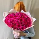 Монобукет из 35 розовых роз