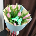 Букет «Розовые тюльпаны»