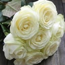 Букет «7 белых роз на ленте»