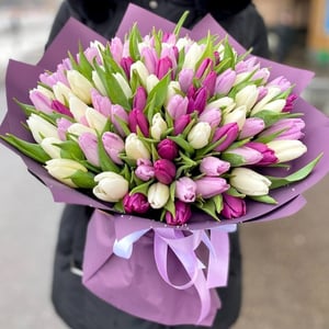 Букет «Максимум» из тюльпанов
