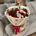 Букет ««Молодое вино», №490» из роз