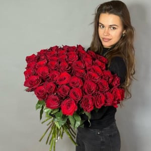 Букет «51 элитная Роза»