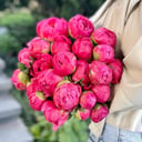 Букет «21 коралловый пион»