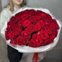 Огромный букет роз 35 шт