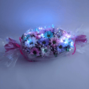 Композиция «Букет "Конфетка- светлячок"» из хризантем и гипсофил