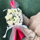 Композиция «Ты моя конфетка» из роз и хризантем