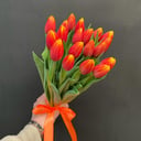 Букет «Оранжевые тюльпаны 19 шт»