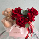 Подарочный набор «Плюшевое счастье» из роз