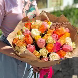 Букет из 51 розы микс